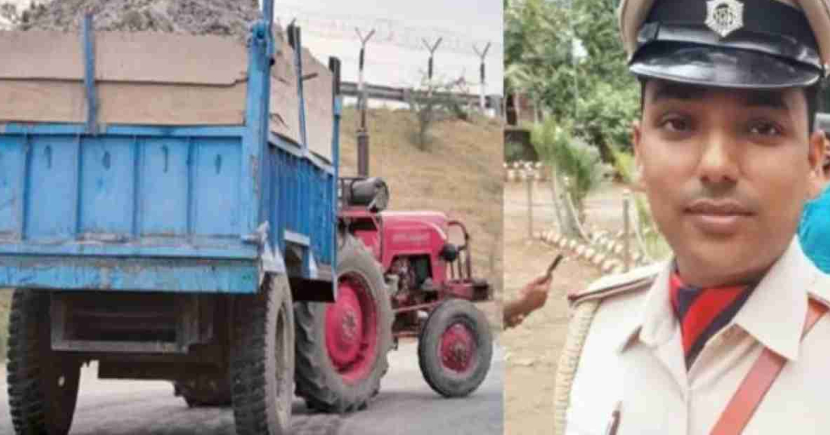 Tractor carrying sand illegally mows down cop in Bihar